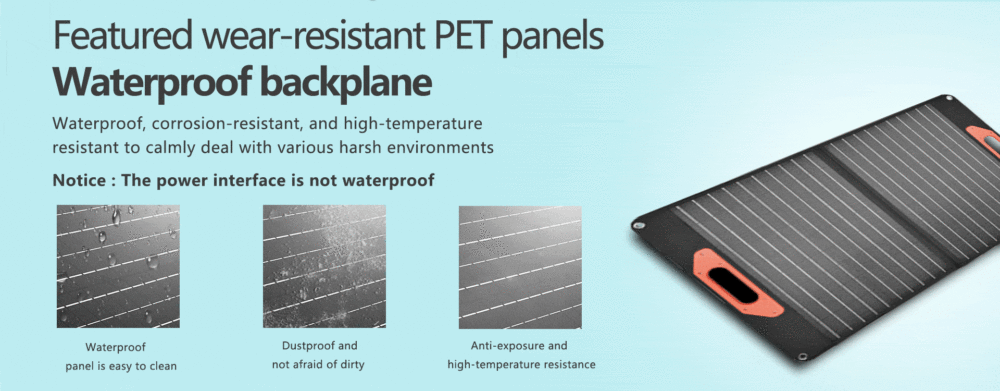 portable solar panel-60W